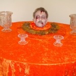 Living Dead Table with a head in the center