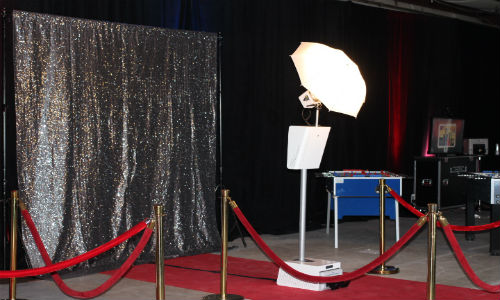 set-up for the picture perfect photo booth