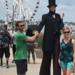 Abraham Lincoln Stilt Walker
