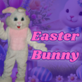 Easter Bunny character available for hire, perfect for parties and events.