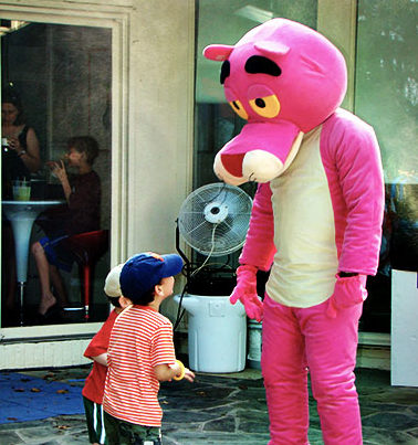 Entertain With Our Pink Panther Mascot
