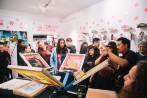 live screen printing art experience