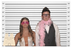 party guests posing for green screen photo
