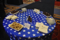 patriotic living buffet table