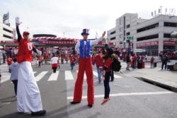stilt-walker
