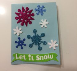 holiday card making for events or parties