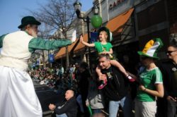 leprechaun on stilts