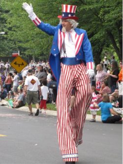 Uncle Sam Stilt-walker