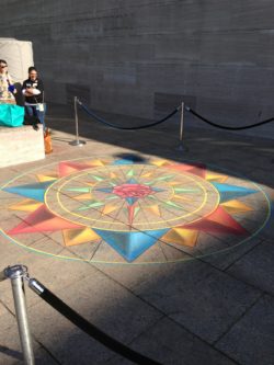 chalk art on sidewalk