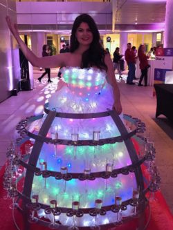 led-dress-champagne-skirt