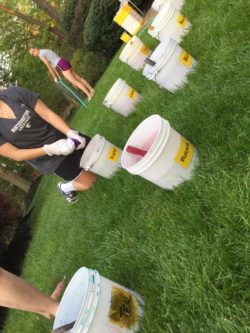 Tie-Dye buckets
